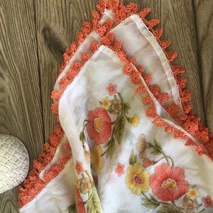 Vintage Cotton & Lace Oya Turkish Scarf